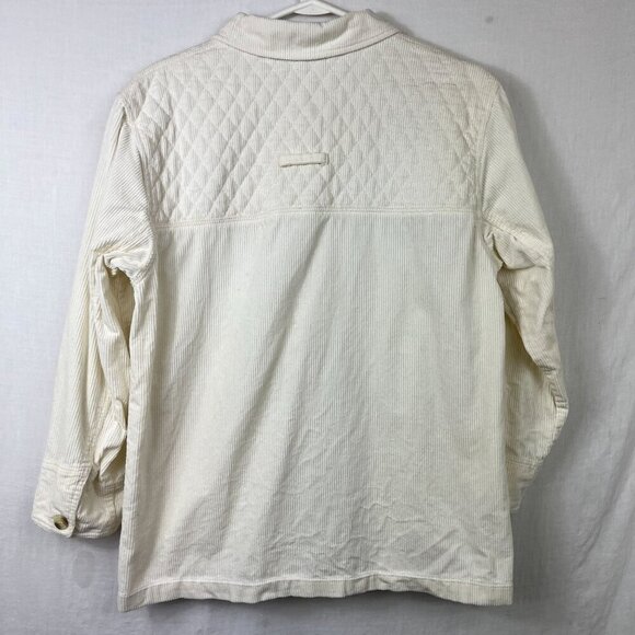 Y2K Oversized Corduroy Button Up Chore Jacket Womens S Baggy‎ Quilted 90s Boho - Picture 7 of 11